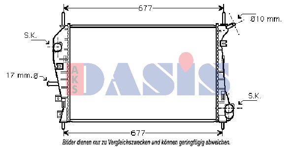 AKS DASIS Radiators, Motora dzesēšanas sistēma 090019N